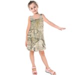 Tartaria Empire Vintage Map Kids  Sleeveless Dress