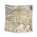 Tartaria Empire Vintage Map Square Tapestry (Small)