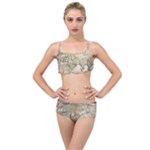 Tartaria Empire Vintage Map Layered Top Bikini Set