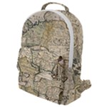 Tartaria Empire Vintage Map Flap Pocket Backpack (Small)