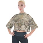 Tartaria Empire Vintage Map Mock Neck T-Shirt