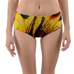 City Light Sky Landmark Painting Reversible Mid-Waist Bikini Bottoms