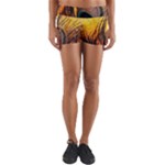 Art Paint Landscape Mountain Yoga Shorts