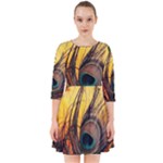 Art Paint Landscape Mountain Smock Dress