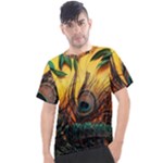 City Light Sky Landmark Painting Men s Sport Top