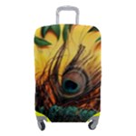 Oceans Stunning Painting Sunset Scenery Wave Paradise Beache Mountains Luggage Cover (Small)