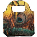 Oceans Stunning Painting Sunset Scenery Wave Paradise Beache Mountains Foldable Grocery Recycle Bag