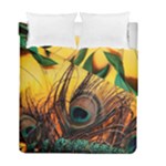 City Lights Sky Landmark Painting Duvet Cover Double Side (Full/ Double Size)