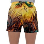 City Lights Sky Landmark Painting Sleepwear Shorts