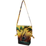 City Lights Sky Landmark Painting Folding Shoulder Bag