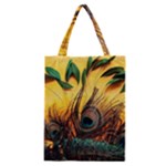 Landscape Bright Scenery Drawing Rivers Blue Lovely Classic Tote Bag
