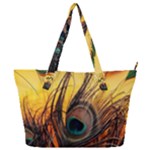 Japan Art Artwork Asia Drawing Lake Landscape Mountain Nature Oriental Full Print Shoulder Bag