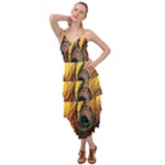 Peacock Feather Native Layered Bottom Dress