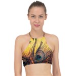 Peacock Feather Native Halter Bikini Top