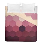 Hexagon Valentine Valentines Duvet Cover Double Side (Full/ Double Size)