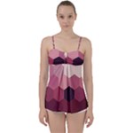 Hexagon Valentine Valentines Babydoll Tankini Top