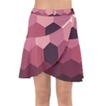 Hexagon Valentine Valentines Wrap Front Skirt