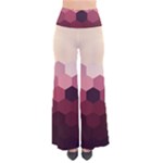 Flower Power Hippie Boho Love Peace Text Pink Pop Art Spirit So Vintage Palazzo Pants