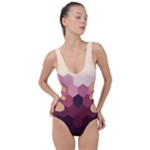Pink Roses Flowers Love Nature Side Cut Out Swimsuit