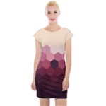 Love Amour Butterfly Colors Flowers Text Cap Sleeve Bodycon Dress