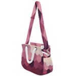 Love Amour Butterfly Colors Flowers Text Rope Handles Shoulder Strap Bag