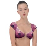 Love Amour Butterfly Colors Flowers Text Cap Sleeve Ring Bikini Top