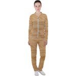 Light Wooden Texture, Wooden Light Brown Background Casual Jacket and Pants Set