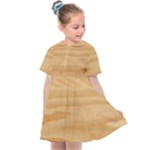 Light Wooden Texture, Wooden Light Brown Background Kids  Sailor Dress
