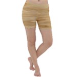 Light Wooden Texture, Wooden Light Brown Background Lightweight Velour Yoga Shorts