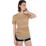 Light Wooden Texture, Wooden Light Brown Background Perpetual Short Sleeve T-Shirt