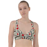 Love Abstract Background Love Textures Sweetheart Sports Bra