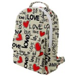 Love Abstract Background Love Textures Flap Pocket Backpack (Small)
