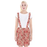 Paisley Red Ornament Texture Braces Suspender Skirt