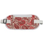 Paisley Red Ornament Texture Rounded Waist Pouch