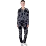 Paisley Skull, Abstract Art Casual Jacket and Pants Set