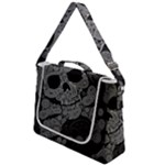 Paisley Skull, Abstract Art Box Up Messenger Bag