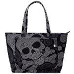 Paisley Skull, Abstract Art Back Pocket Shoulder Bag 