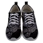 Paisley Skull, Abstract Art Women Athletic Shoes