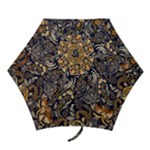 Paisley Texture, Floral Ornament Texture Mini Folding Umbrellas