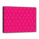 Pink Pattern, Abstract, Background, Bright Canvas 16  x 12  (Stretched)