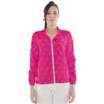 Pink Pattern, Abstract, Background, Bright Women s Windbreaker