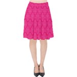 Pink Pattern, Abstract, Background, Bright Velvet High Waist Skirt