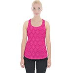 Pink Pattern, Abstract, Background, Bright Piece Up Tank Top