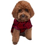 Red Floral Pattern Floral Greek Ornaments Dog T-Shirt