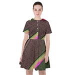 Flower Patterns Pattern Beige Green Sailor Dress