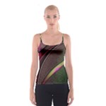 Circle Colorful Shine Line Pattern Geometric Spaghetti Strap Top