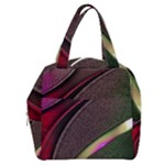 Pattern Texture Leaves Boxy Hand Bag