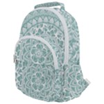 Round Ornament Texture Rounded Multi Pocket Backpack