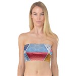 Texture With Triangles Bandeau Top
