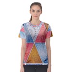 Texture With Triangles Women s Sport Mesh T-Shirt